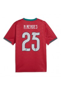 Portugali Nuno Mendes #25 Jalkapallovaatteet Kotipaita MM-kisat 2026 Lyhythihainen
